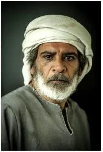 گریم پیری با عمامه سفید